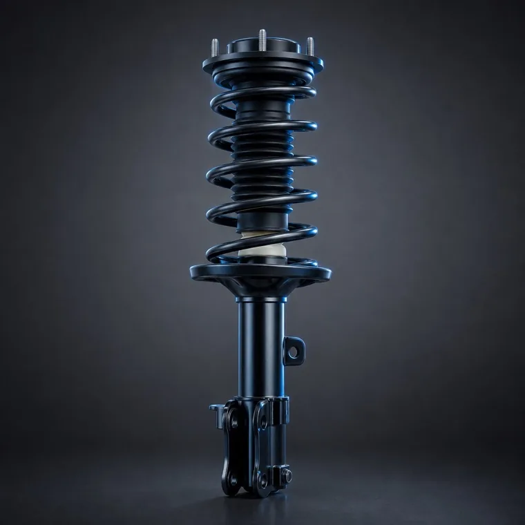 Complete strut assembly — front